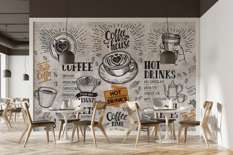 Kafe & Restoran için duvar kağıdı